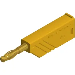 4 mm plug, screw connection, 0.5-1.5 mm², CAT O, yellow, 934100703