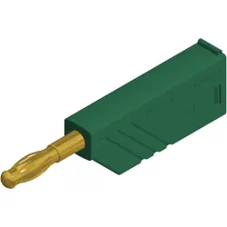 4 mm plug, screw connection, 0.5-1.5 mm², CAT O, green, 934100704