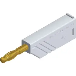 4 mm plug, screw connection, 0.5-1.5 mm², CAT O, white, 934100707