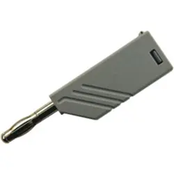 4 mm plug, screw connection, 0.5-1.5 mm², CAT O, gray, 934100106