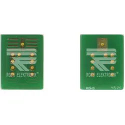Adaptation circuit board, 21.59 x 16.51 mm, pitch 2.54 mm, double-sided, FR4 epoxy, Cu 35 µm, RE899
