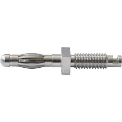 4 mm panel plug, screw connection, mounting Ø 2.5 mm, 22.1091