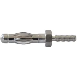 4 mm panel plug, screw connection, silver, 22.6016