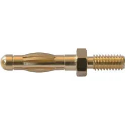 4 mm panel plug, screw connection, mounting Ø 4 mm, 22.1053