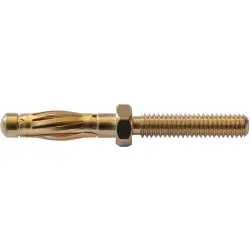 4 mm panel plug, screw connection, mounting Ø 4 mm, 22.1050
