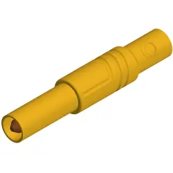 4 mm plug, screw connection, 0.5-1.5 mm², CAT III, yellow, 934097103