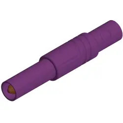 4 mm plug, screw connection, 0.5-1.5 mm², CAT III, purple, 934097109