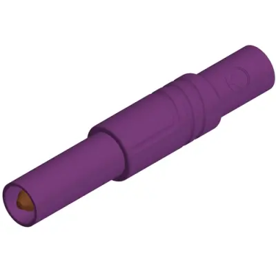 4 mm plug, screw connection, 0.5-1.5 mm², CAT III, purple, 934097109 - 1