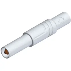 4 mm plug, screw connection, 0.5-1.5 mm², CAT III, white, 934097107