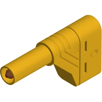 4 mm plug, screw connection, 0.5-1.5 mm², CAT III, yellow, 934098103 - 1