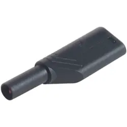 4 mm plug, screw connection, 0.5-1.5 mm², CAT II, black, 934099100