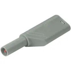 4 mm plug, screw connection, 0.5-1.5 mm², CAT II, gray, 934099106