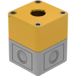 Surface mount housing, 65 x 65 x 81 mm, gray, 704.945.7