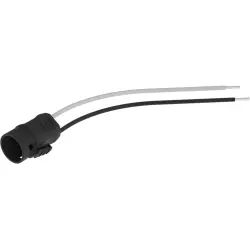 Connection cable, plastic, (L) 200 mm, black, for control and signal devices, 82-942.0200