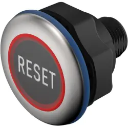 Sensor button, On-Off, mounting Ø 22.5 mm, illuminated, red/green, plastic, IP69K, 84-ACKS-B13-04BC