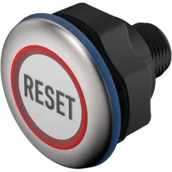 Sensor button, On-Off, mounting Ø 22.5 mm, illuminated, red/green, plastic, IP69K, 84-ACKS-C19-04C6