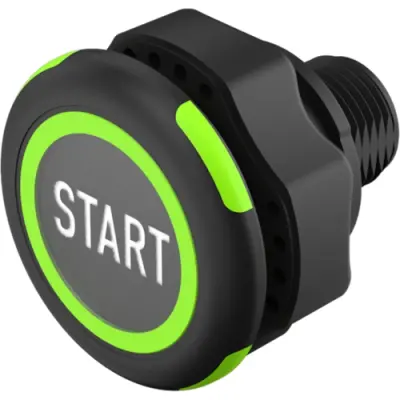 Sensor button, On-Off, mounting Ø 22.5 mm, illuminated, red/green, plastic, IP69K, 84-ASKS-B10-049C - 1
