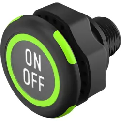 Sensor button, On-Off, mounting Ø 22.5 mm, illuminated, red/green, plastic, IP69K, 84-ASKS-B12-049E