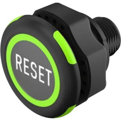 Sensor button, On-Off, mounting Ø 22.5 mm, illuminated, red/green, plastic, IP69K, 84-ASKS-B13-049F - 1