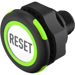 Sensor button, On-Off, mounting Ø 22.5 mm, illuminated, red/green, plastic, IP69K, 84-ASKS-C19-04A9