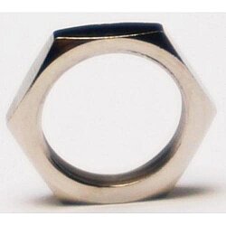 Mounting nut, hexagon, Ø 10 mm, metal, for pushbutton switch, 20.17016.21