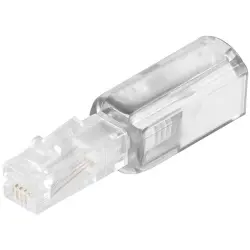 Cable untangler, RJ10 plug to RJ10 socket, straight, BS71216-W