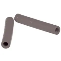 Protection and insulating grommet, inside Ø 2.4 mm, L 20 mm, gray, PCR, -30 to 90 °C, 02010003013
