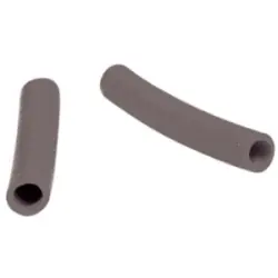 Protection and insulating grommet, inside Ø 3 mm, L 25 mm, gray, PCR, -30 to 90 °C, 02010004013