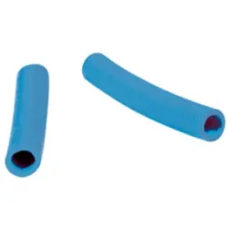 Protection and insulating grommet, inside Ø 3 mm, L 25 mm, light blue, PCR, -30 to 90 °C, 02010004020
