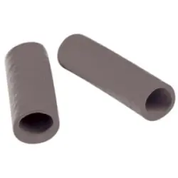 Protection and insulating grommet, inside Ø 5 mm, L 25 mm, gray, PCR, -30 to 90 °C, 02010005013