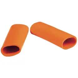 Protection and insulating grommet, inside Ø 10 mm, L 35 mm, orange, PCR, -30 to 90 °C, 02010007005