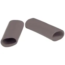 Protection and insulating grommet, inside Ø 10 mm, L 35 mm, gray, PCR, -30 to 90 °C, 02010007013