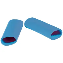 Protection and insulating grommet, inside Ø 10 mm, L 35 mm, light blue, PCR, -30 to 90 °C, 02010007020
