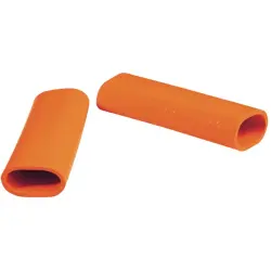 Protection and insulating grommet, inside Ø 12 mm, L 50 mm, orange, PCR, -30 to 90 °C, 02010008005