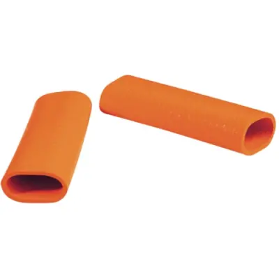 Protection and insulating grommet, inside Ø 12 mm, L 50 mm, orange, PCR, -30 to 90 °C, 02010008005 - 1