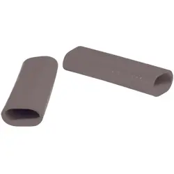 Protection and insulating grommet, inside Ø 12 mm, L 50 mm, gray, PCR, -30 to 90 °C, 02010008013