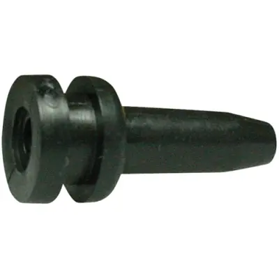 Cable grommet, cable Ø 4.5 mm, L 28.5 mm, PVC, black, 632-01040 - 1