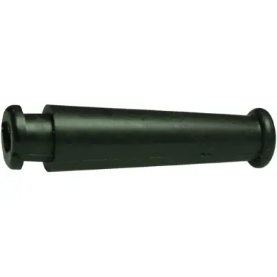 Cable grommet, cable Ø 5.6 mm, L 47 mm, PVC, black, 632-02060 - 1