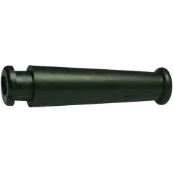 Cable grommet, cable Ø 5.6 mm, L 47 mm, PVC, black, 632-02060