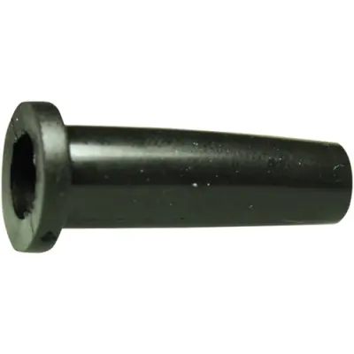 Cable grommet, cable Ø 7.5 mm, L 30 mm, PVC, black, 632-02100 - 1
