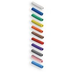 Protection and insulating grommet, inside Ø 4 mm, L 30 mm, light blue, PCR, -30 to 90 °C, 02010012020