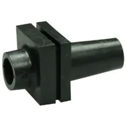 Cable grommet, cable Ø 8 mm, L 33 mm, PVC, black, 634-01210