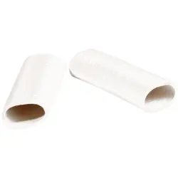 Protection and insulating grommet, inside Ø 10 mm, L 35 mm, white, PCR, -30 to 90 °C, 02010007001