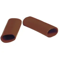 Protection and insulating grommet, inside Ø 10 mm, L 35 mm, brown, PCR, -30 to 90 °C, 02010007006