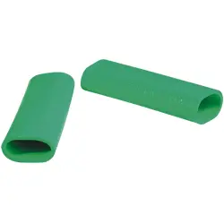 Protection and insulating grommet, inside Ø 12 mm, L 50 mm, green, PCR, -30 to 90 °C, 02010008003
