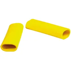 Protection and insulating grommet, inside Ø 12 mm, L 50 mm, yellow, PCR, -30 to 90 °C, 02010008004