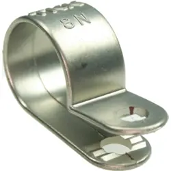 Grounding clip, max. bundle Ø 4.9 mm, PA/silver coating, silver, (W) 9 mm, 220 09 03S
