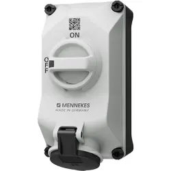 CEE wall socket, 4 pole, 16 A/500 V, gray/black, 7 h, IP44, 5601407G