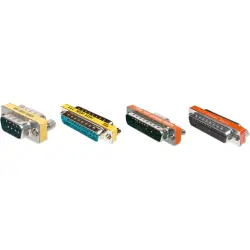 Gender changer, D-Sub plug, 15 pole to D-Sub plug, 15 pole, straight, EB412