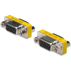 Gender changer, D-Sub socket, 15 pole to D-Sub socket, 15 pole, straight, AK-610512-000-I